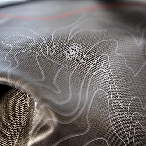 Miniatura 6 de Dagger On-Tap Dry Bag Duffel | Bolsa seca para kayak con anillos de amarre | Cremallera impermeable y correas de compresión, gris oscuro, 30L