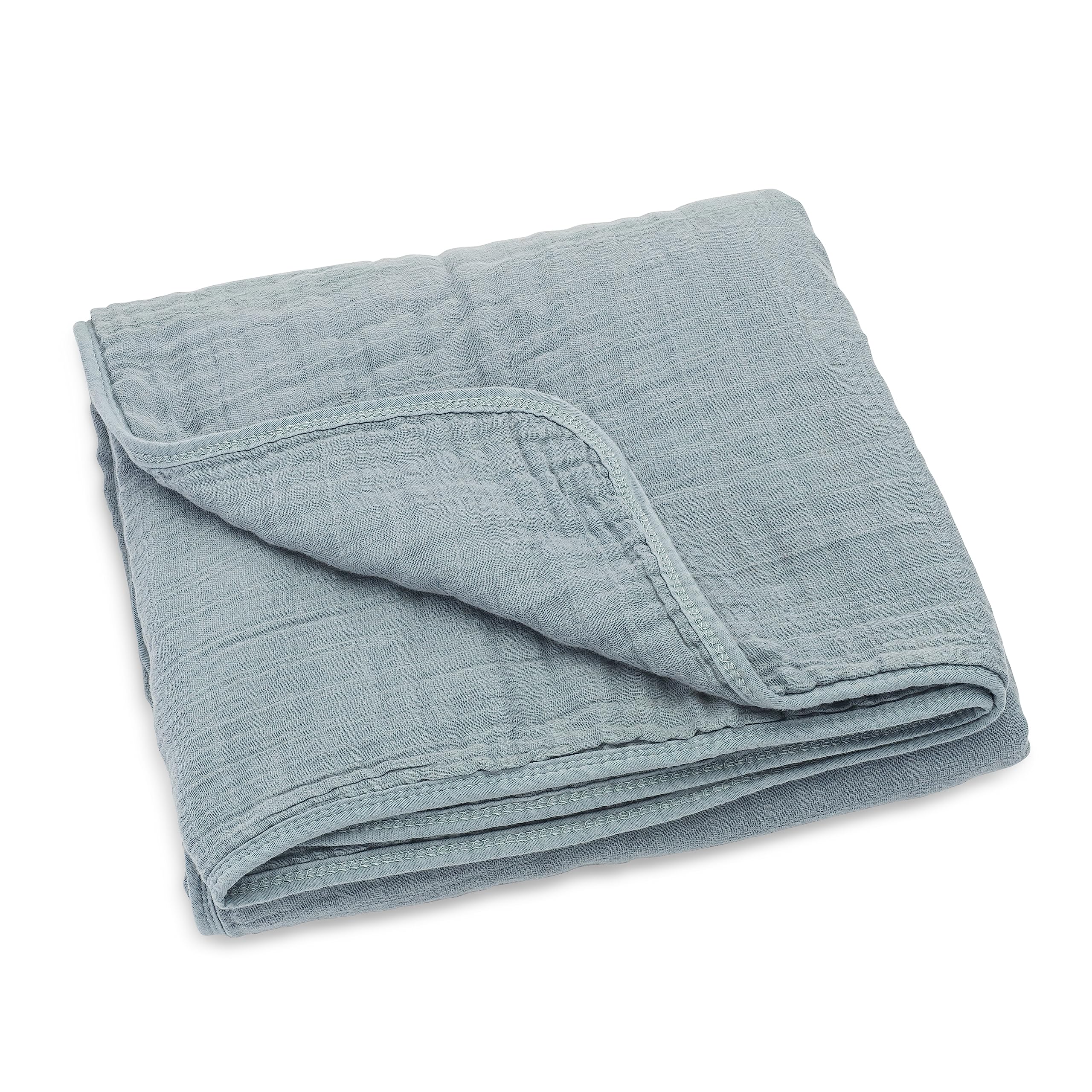 Parker - Manta de muselina para bebé, 100% algodón suave, manta para bebé y niños, unisex, género neutro, duna