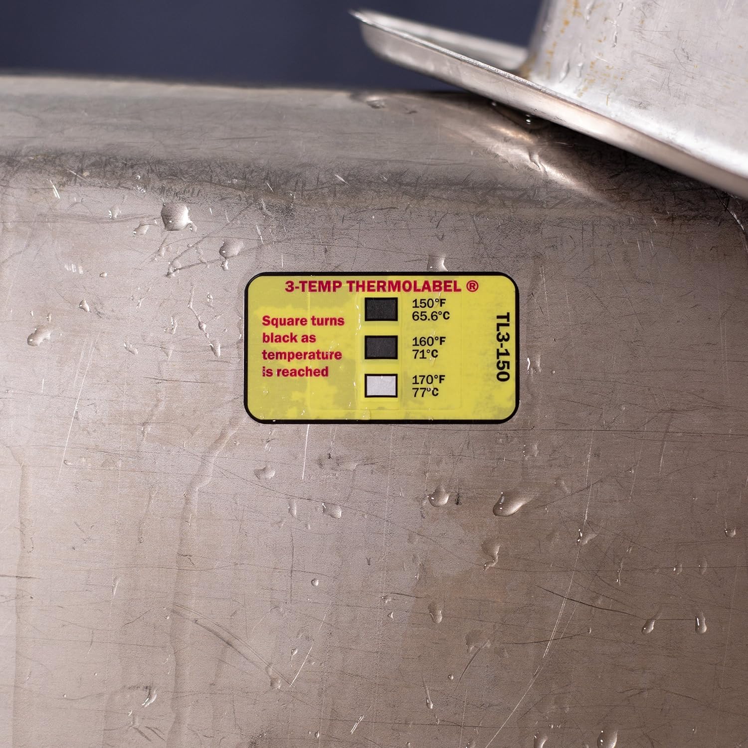 1Temp Thermolabel Wide 160°F/71°C Temperature Label for Dishwashers