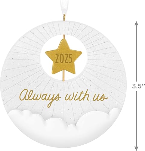 Miniatura 9 de Hallmark Keepsake Adorno de Navidad 2023 un corazón recordado regalo conmemorativo de concha de almeja