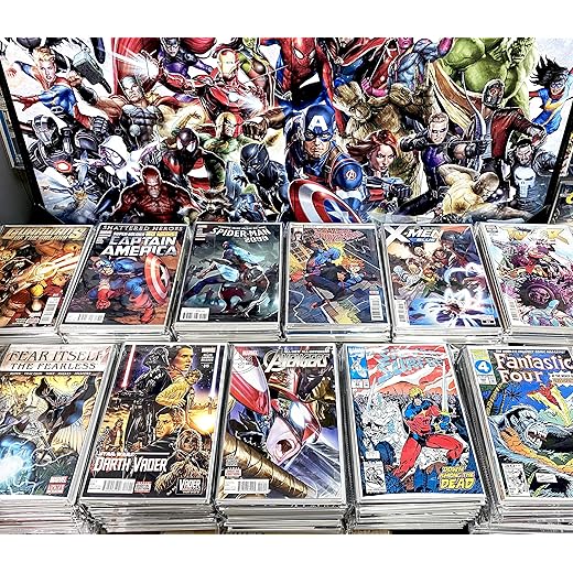 Premium Comic Books Gift Pack - 24 Collection - MARVEL ONLY - Superheroes Comics Grab Bag