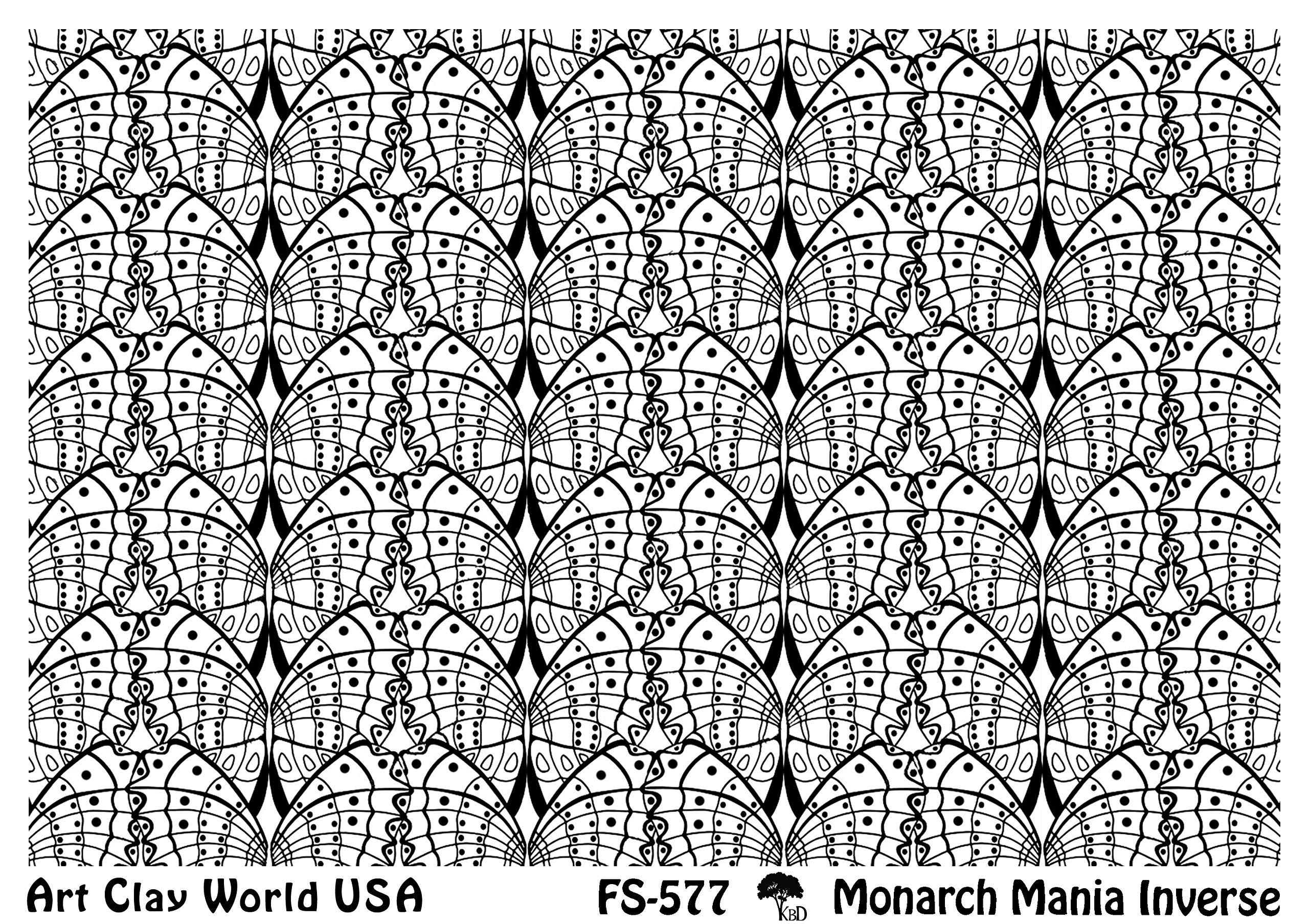 FlexiStamps Texture Sheets Monarch Mania Inverse Design - 1 Pc.