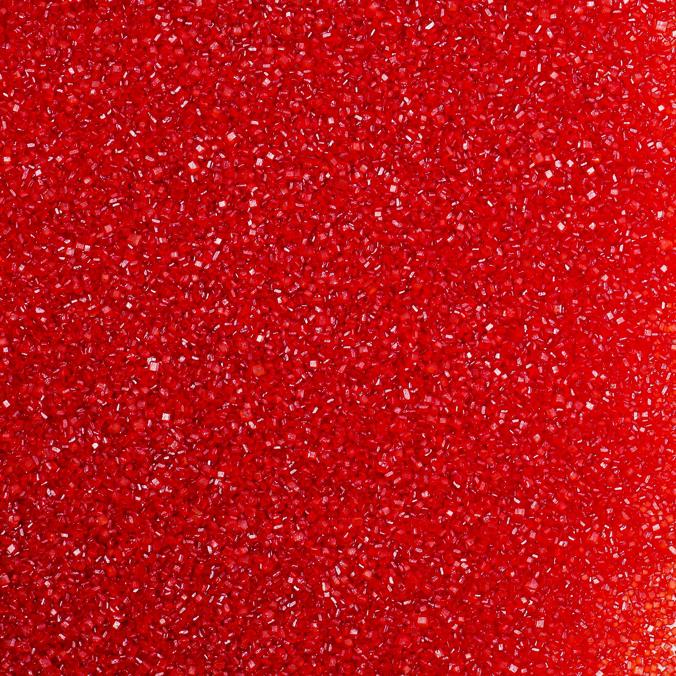 Kasvan Red Sanding Sugar Sprinkles - Edible Sugar Crystals, Baking Cake Decorations, Ice Cream Toppings cupcake Decorating, Wedding Party Chirstmas