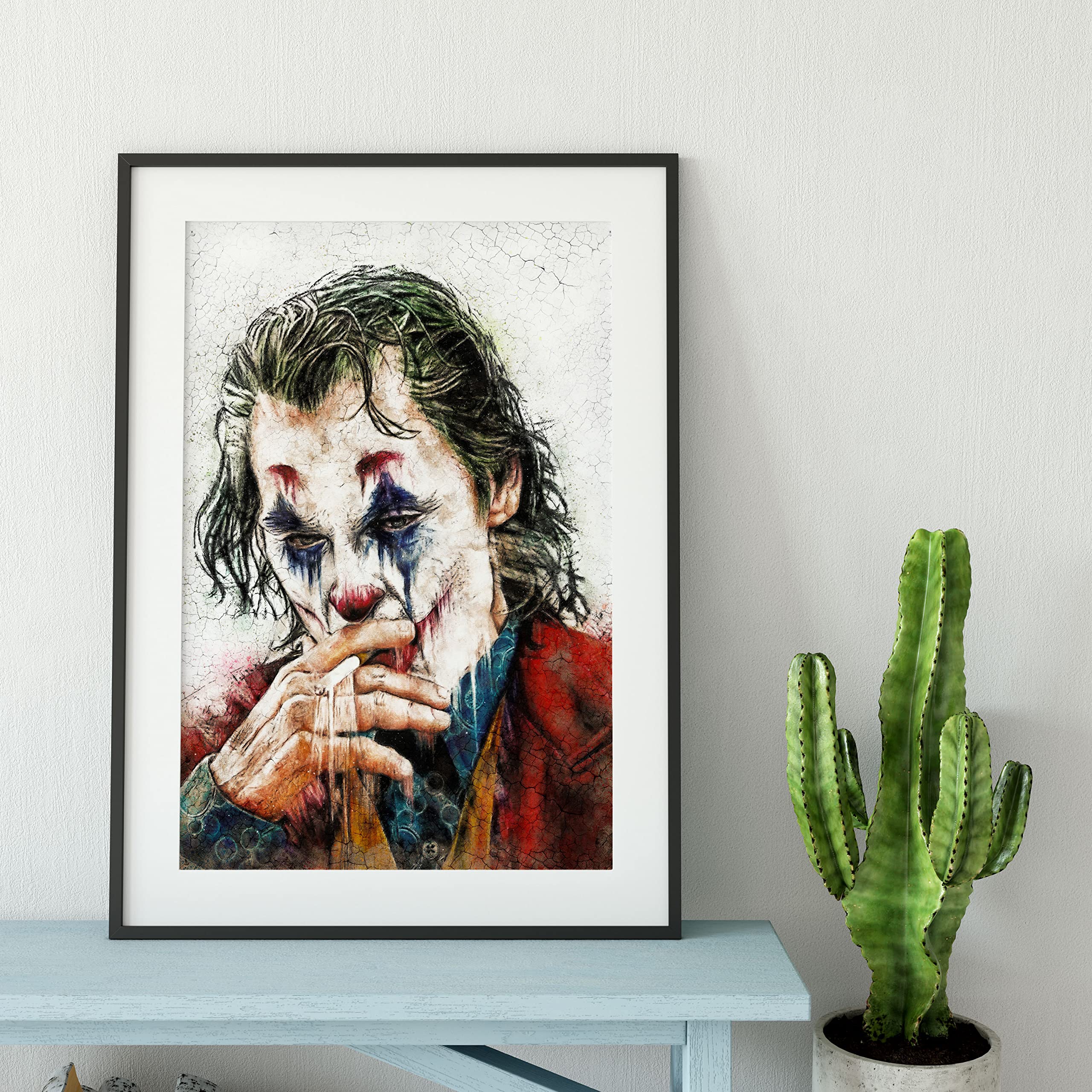 The Joker Painting Arthur Fleck Joaquin Phoenix Wall Art Print, DC
