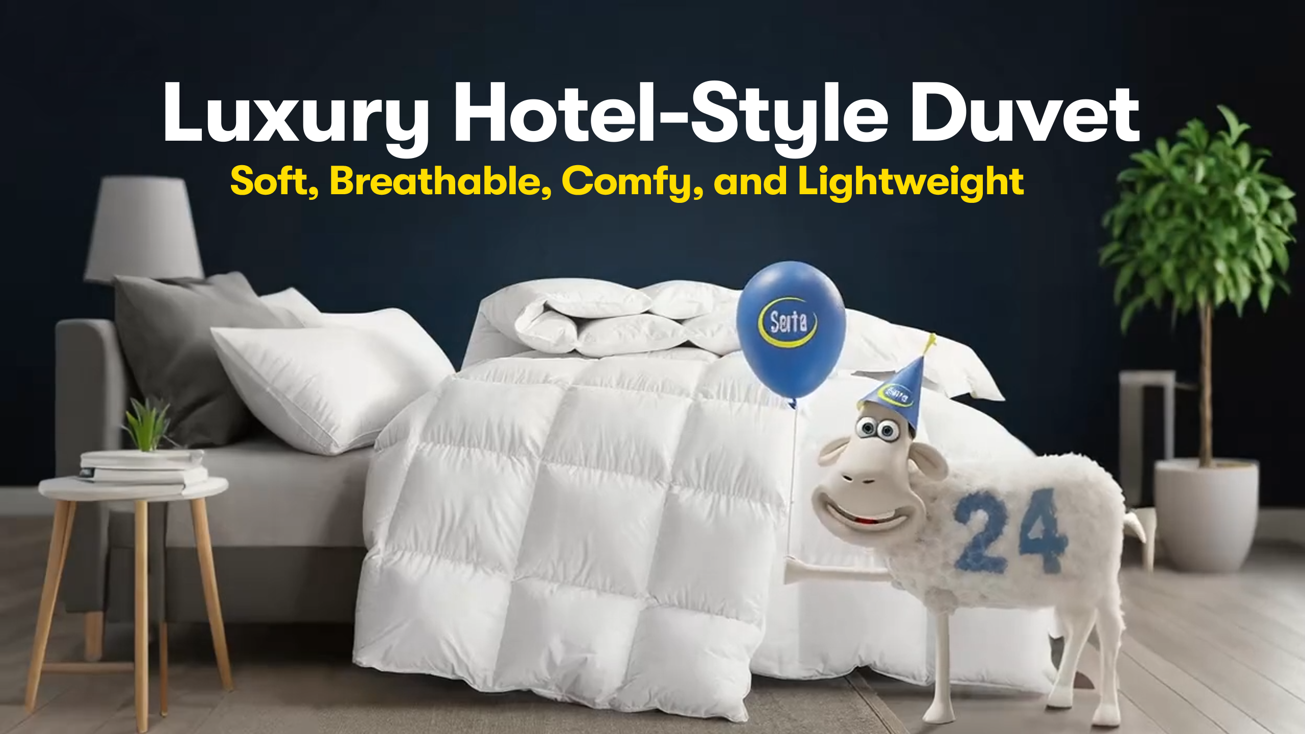 Amazon.com: Serta Goose Feathers Down Fiber Comforter Queen Size