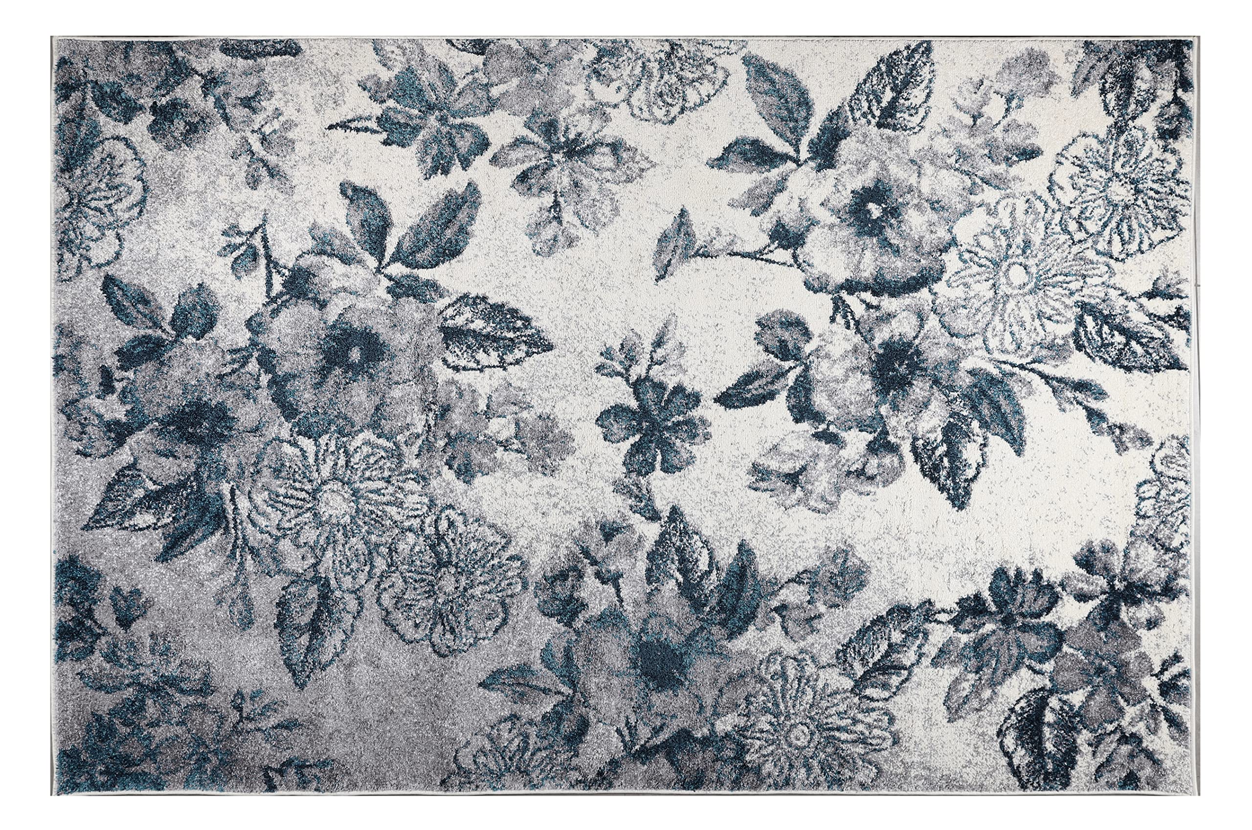 Tapis turquoise Rug Modernsoft 4245, tissage haut de gamme 60 x 110 cm