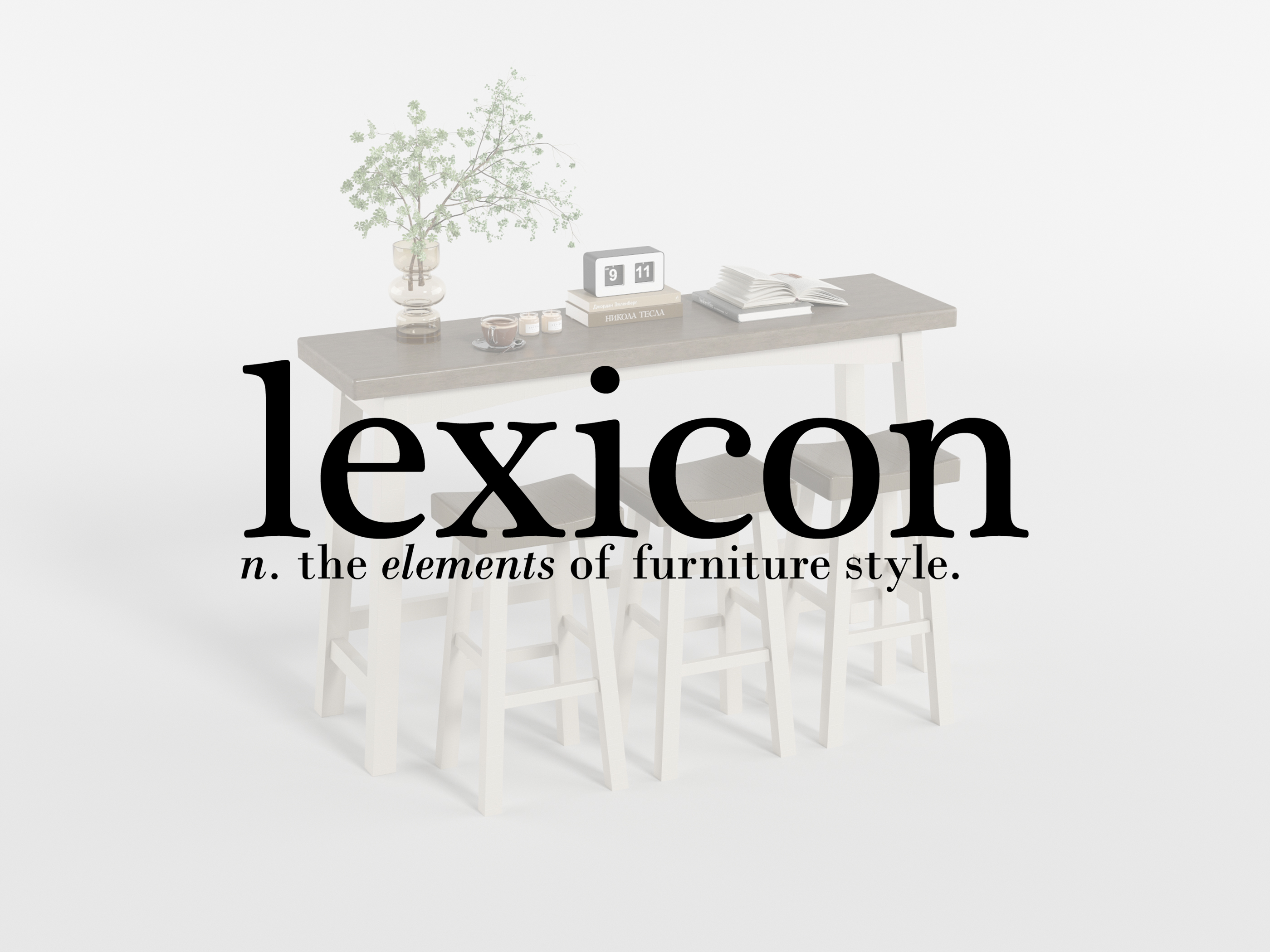 Lexicon Taburetes de Barra de Madera Maciza, Set de 2, Altura 30.5", Blanco/Café miniatura 6