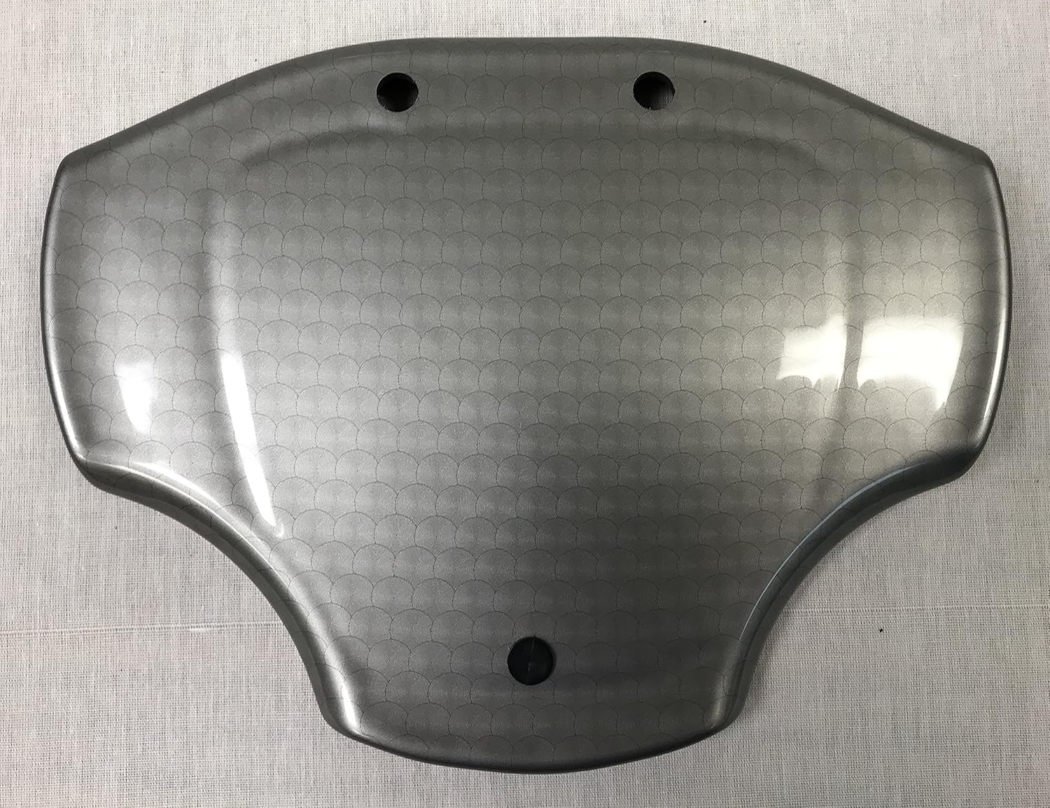 Comfort Grip Steering Wheel Scorecard Cover in Turned Titanium for Club Car Precedent (Will Only Fit Comfort Grip Steering Wheel)