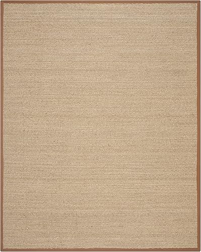 Miniatura 45 de Safavieh Colección de fibra natural NF115P - Alfombra (fibra natural), color gris, Fibras naturales beige, (Natural/Beige),Natural/Negro,Natural