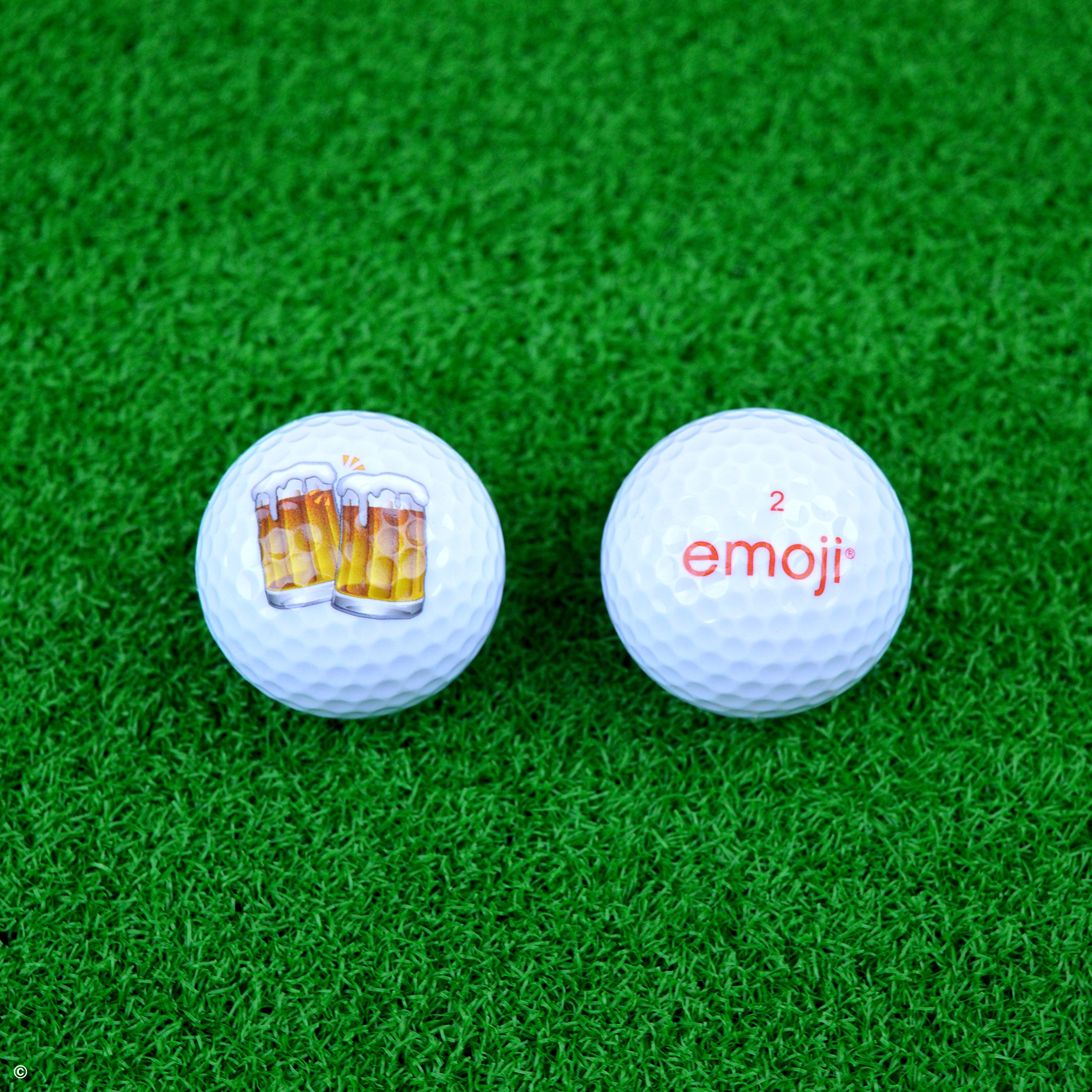 Emoji Official Novelty Fun Golf Balls Packs, Gift for Christmas, Multicoloured