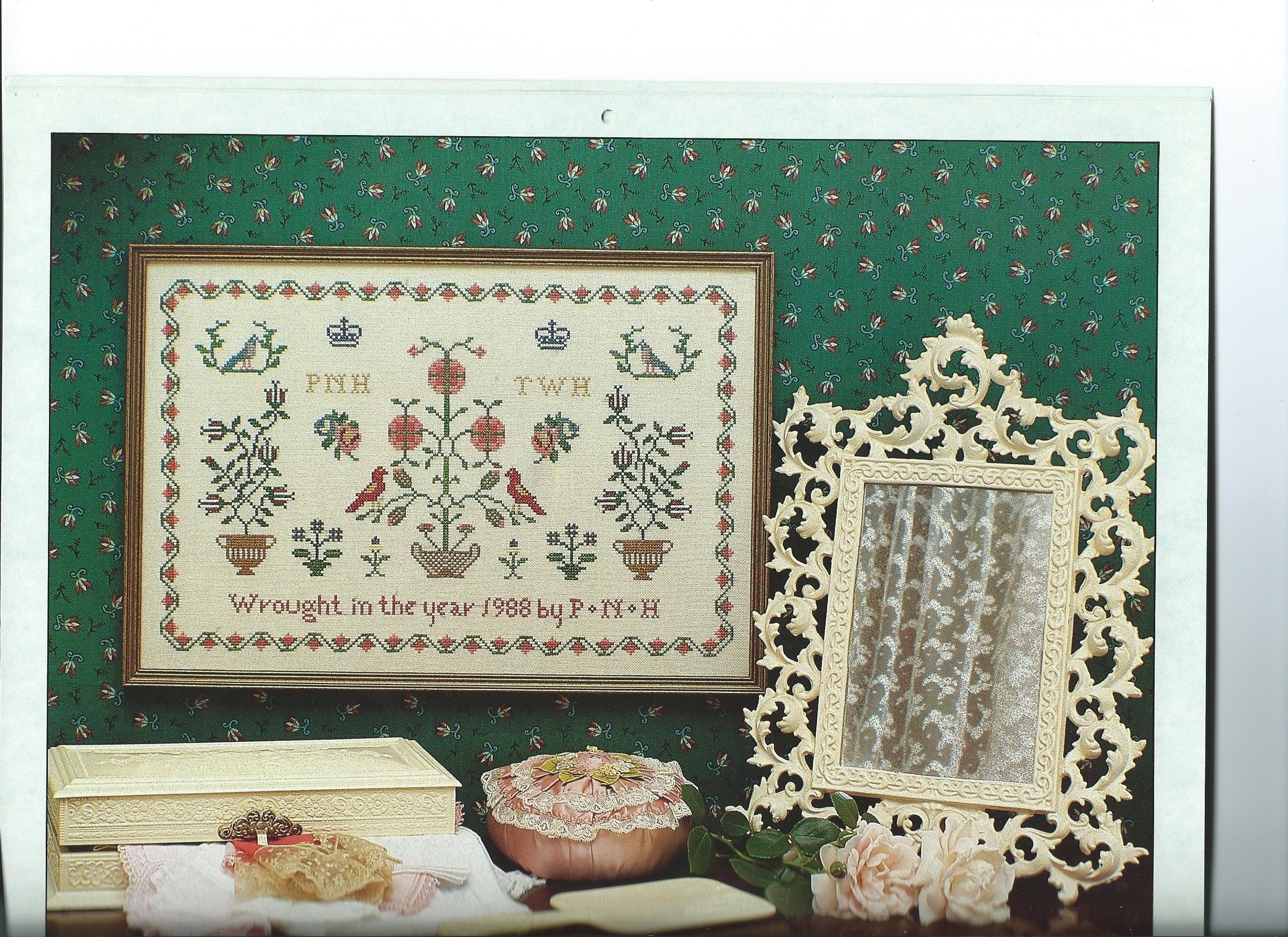 THE YEAR IN SAMPLERS 1988 (Workbook, needlework, calendar,)