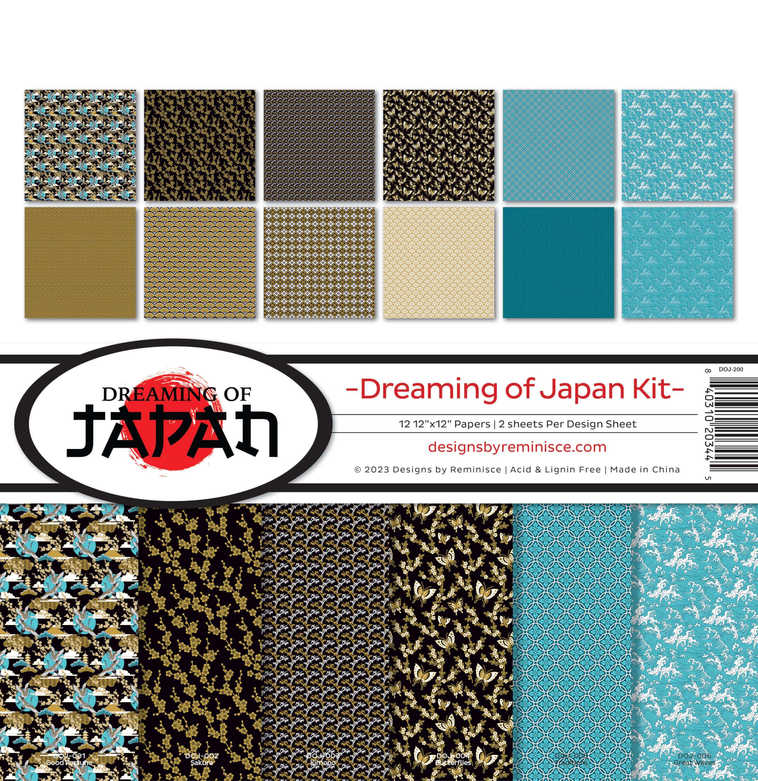 Reminisce Dreaming of Japan Scrapbook Collection Kit