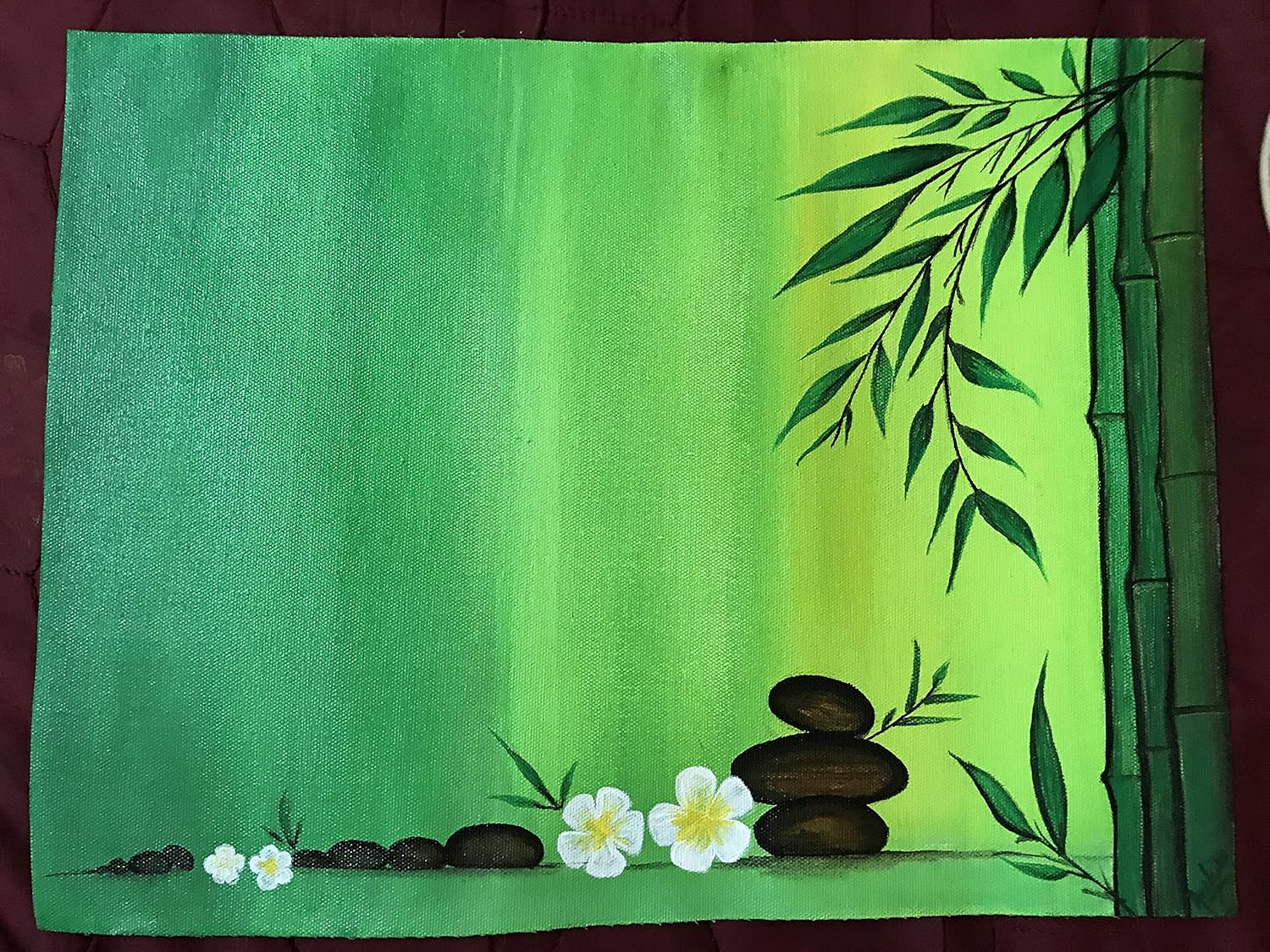 Beautiful Handmade Canvas Painting Amazon.in Home & Kitchen