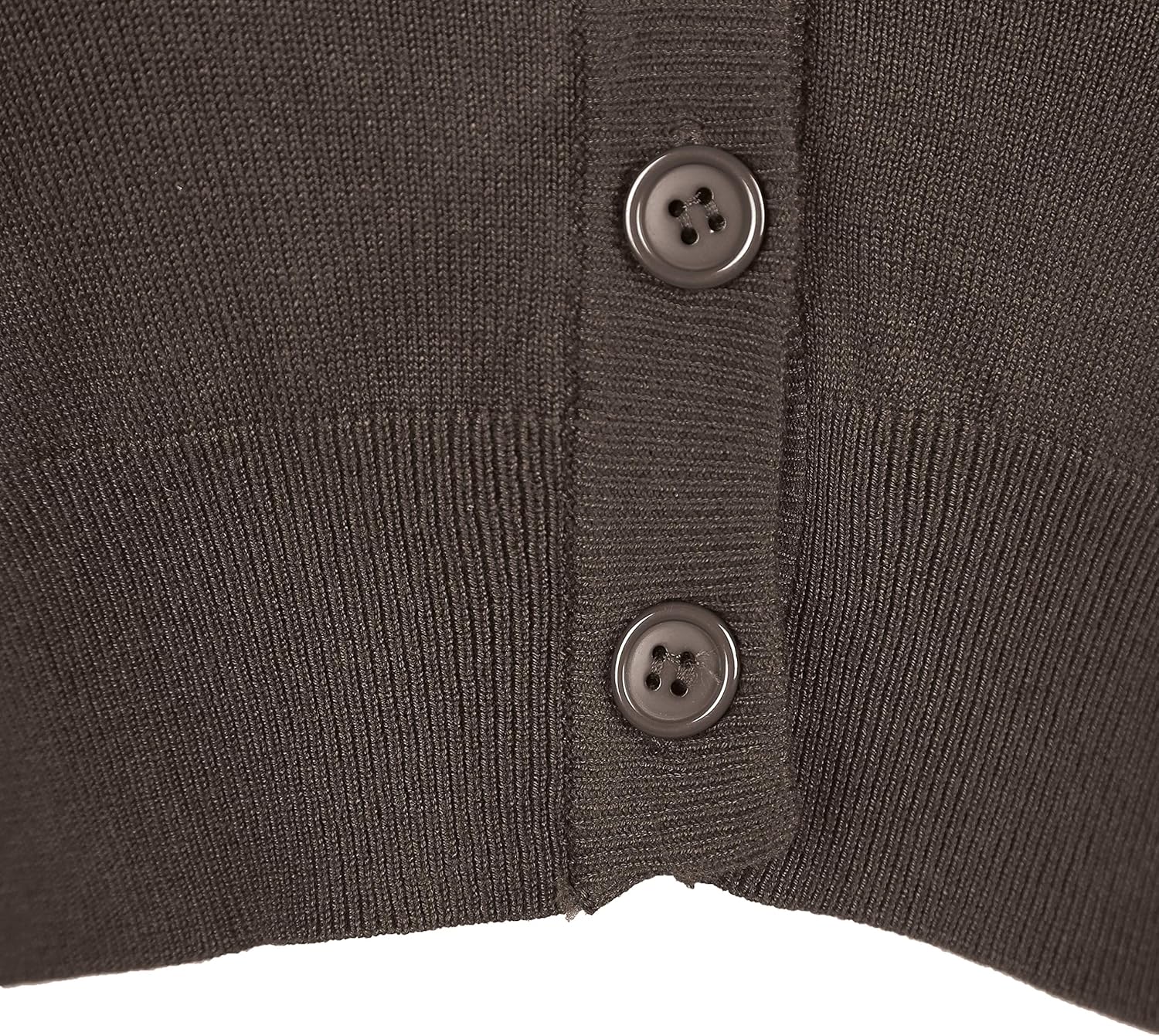 Urban CoCo Women's Cropped Cardigan V-Neck Button Down Knitted Sweater 3/4 Sleeve - Image 5