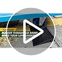 Nuvium 1" Rise Threshold Ramps for Doorways, 2000 Lbs Load Capacity, 35.5" Wide Natural Rubber Power Wheelchair Ramp is Adjustable and Cuttable for Doorways, Curb, Sweeper, Power Scooters, Bathroom - Image 8