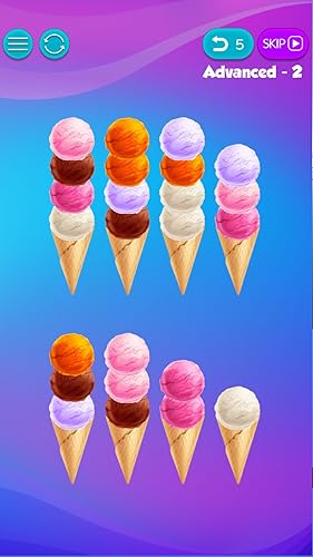 Sorting Ice Cream - Ball Sort ASMR 3D Game