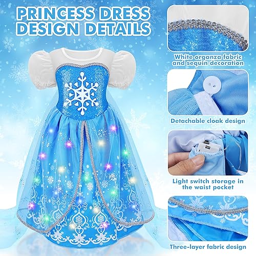 Miniatura 3 de Joyería de princesa para vestir y zapatos elegantes 4 pares de zapatos de tacón para niñas accesorios de moda para juegos de rol coronas collares