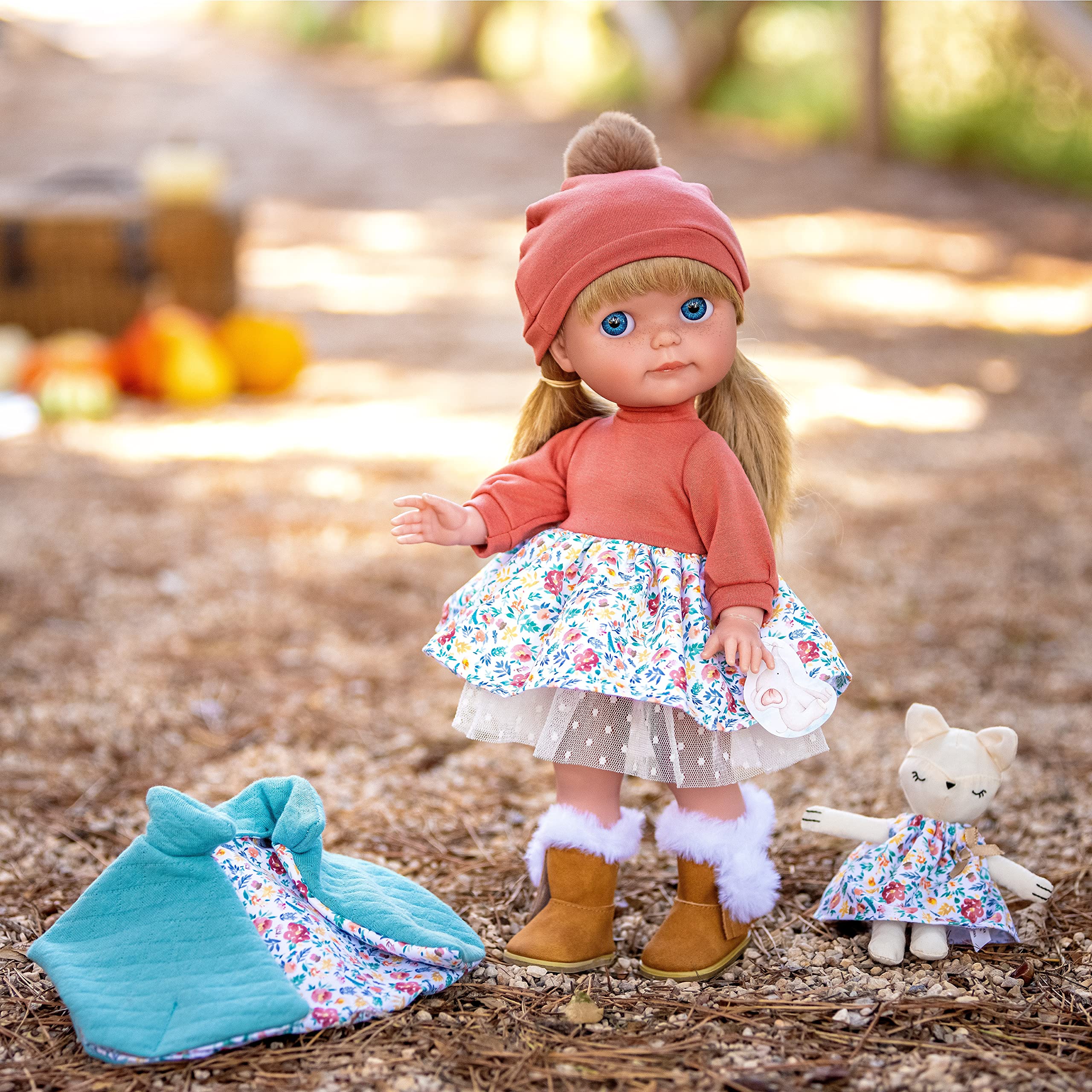 JC Toys Chloe by Berenguer | 38,1 cm große Modepuppe aus der Nature Collection | langes Blondes Haar | mehrteiliges abnehmbares Fasion-Outfit | Alles Vinyl beweglich, Chloe -