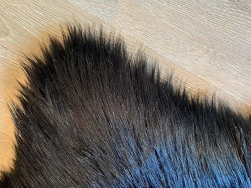 Miniatura 6 de LAMBZY Alfombra de oso de oveja sintética, súper suave, hipoalergénica, sedosa, para sala de estar, habitación de los niños, sofá (6 x 9 pies, negro)