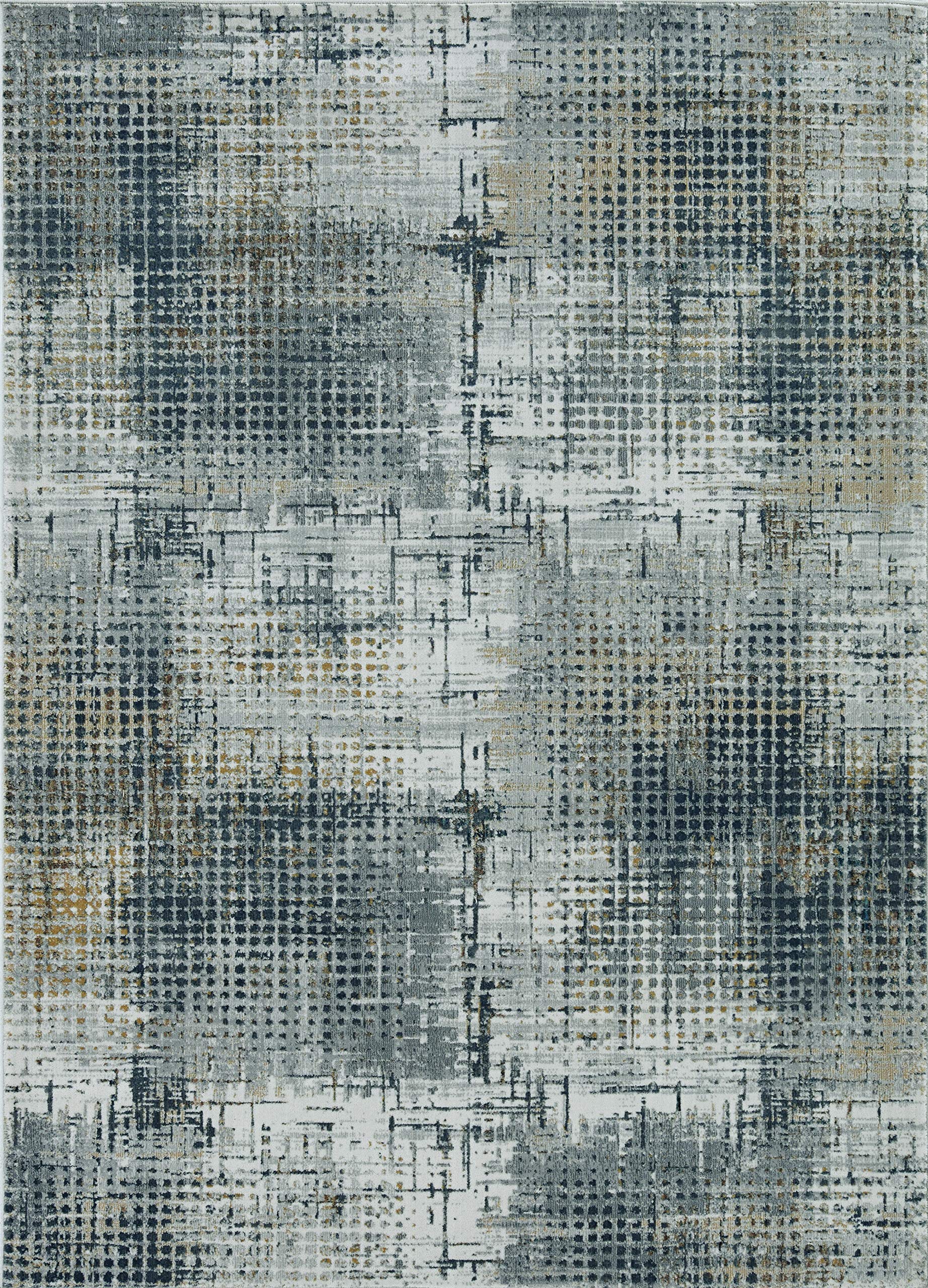 Kas RugsLara Granite Ombre Area Rug - Grey/Brick 3'3" x 4'7"
