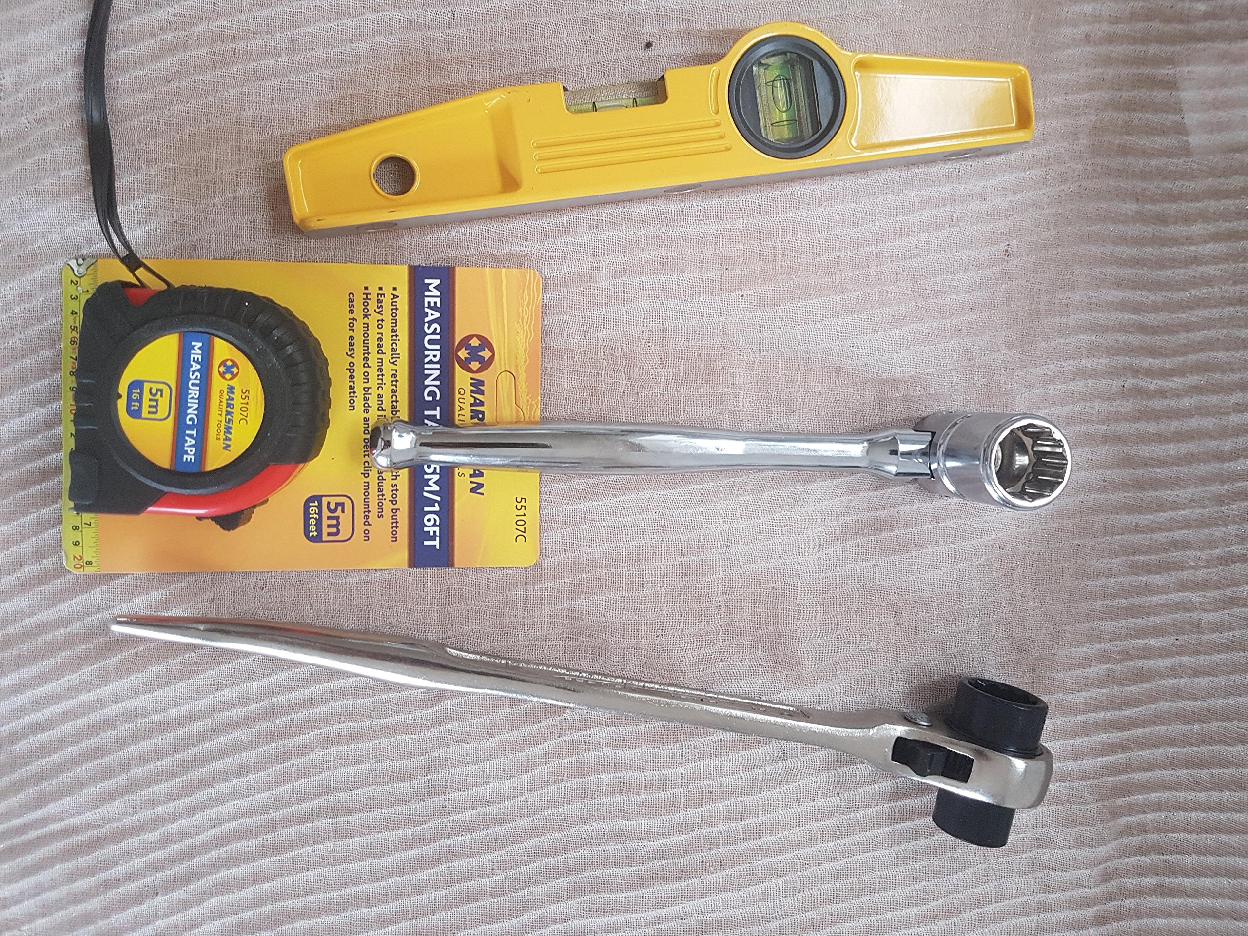 Bbi Ltd Silver Ratchet Podger Spanner Steel Erecting Scaffold Tool Set Quality Kit 4 Professional Scaffolders Work (1921,716,Level,Tape)