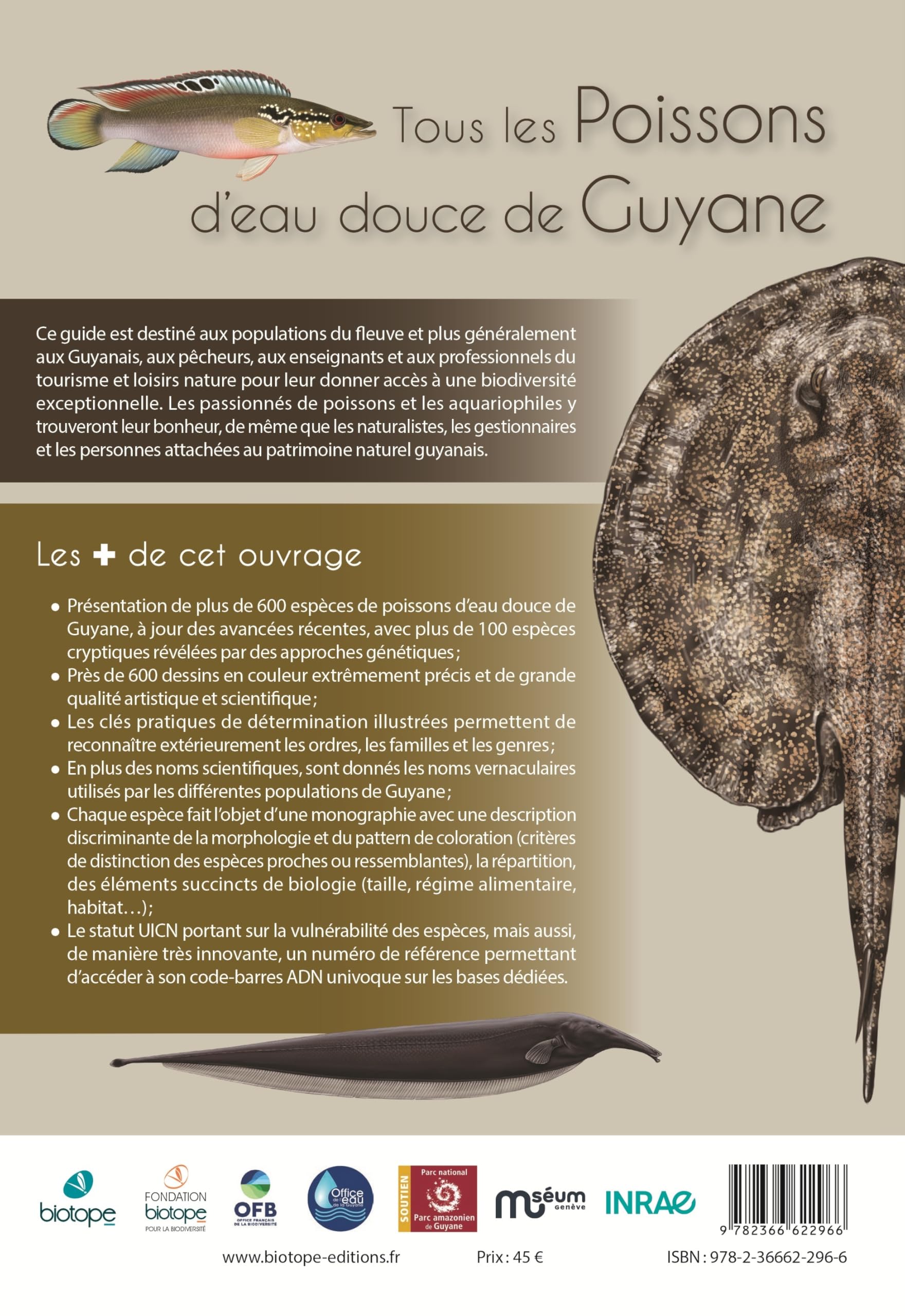 Guide des poissons d'eau douce de Guyane