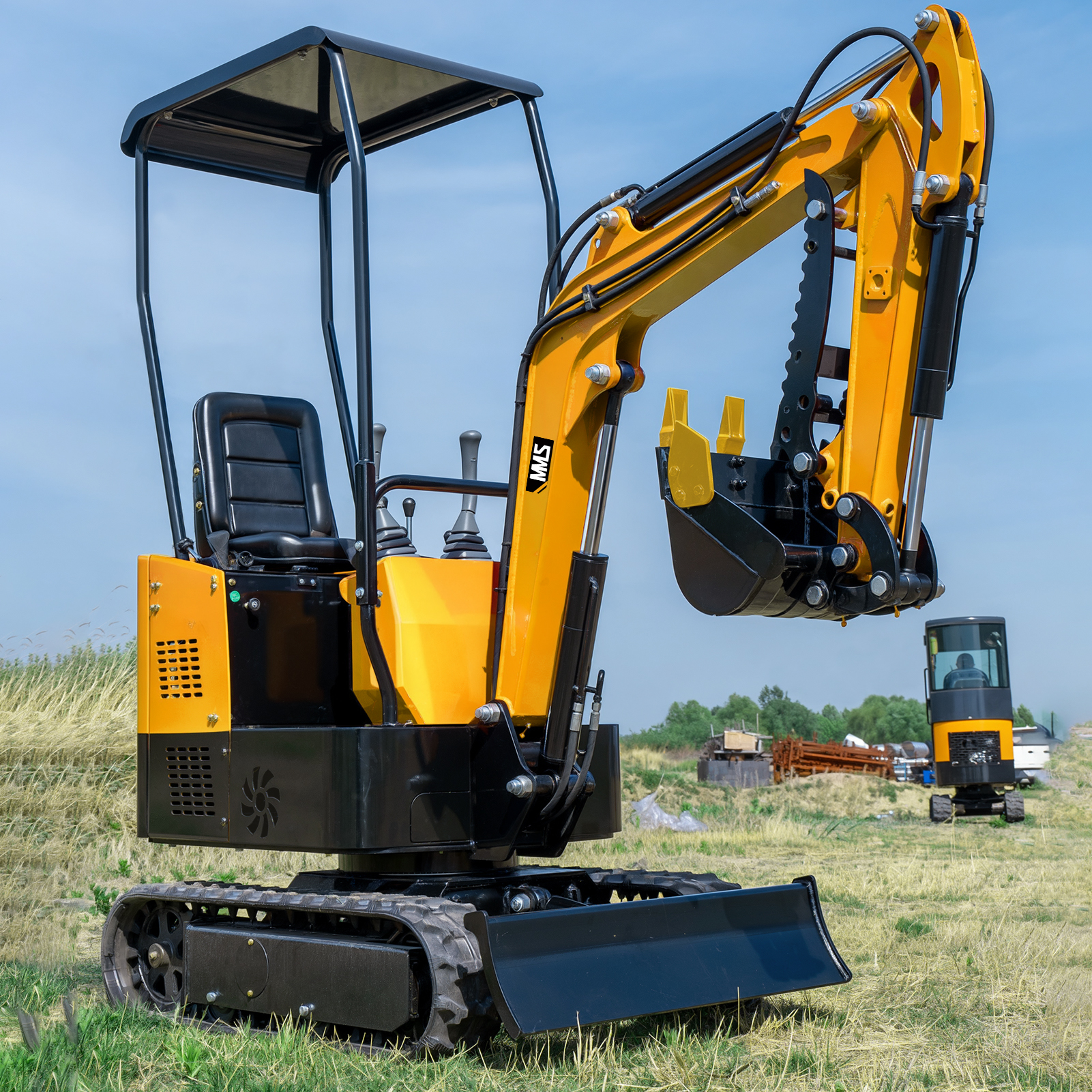 Amazon.com : MS10H 1 Ton Mini Excavator with 13.5HP EAP Gas Engine