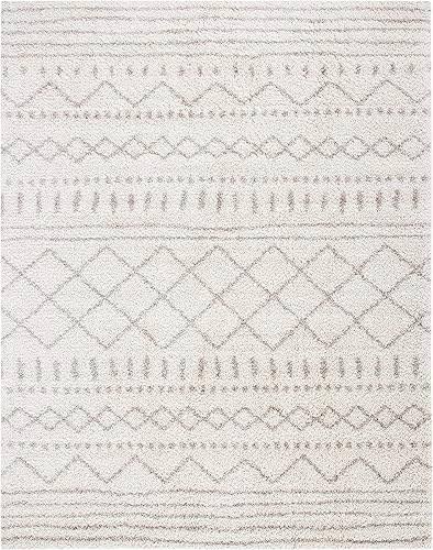 Miniatura 3 de SAFAVIEH Colección Arizona Shag ASG741A Tapete de área, 1.6 pulgadas de grosor, diseño marroquí, no desprende pelusa, de fácil cuidado, para sala o