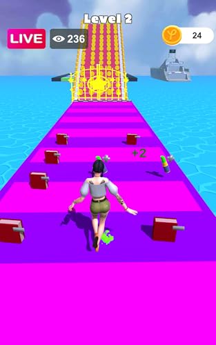 Streamer Girl Run: Live Dress & Follow