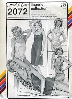 Stretch & Sew Pattern 2072 Lingerie Collection, Bust 30-46 - Buy now