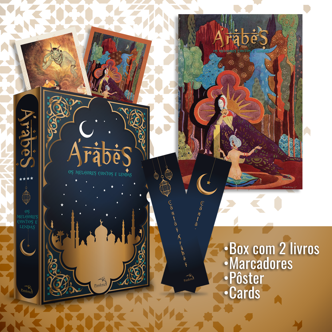 Box Árabes: Os melhores contos e lendas + Pôster, Marcadores e