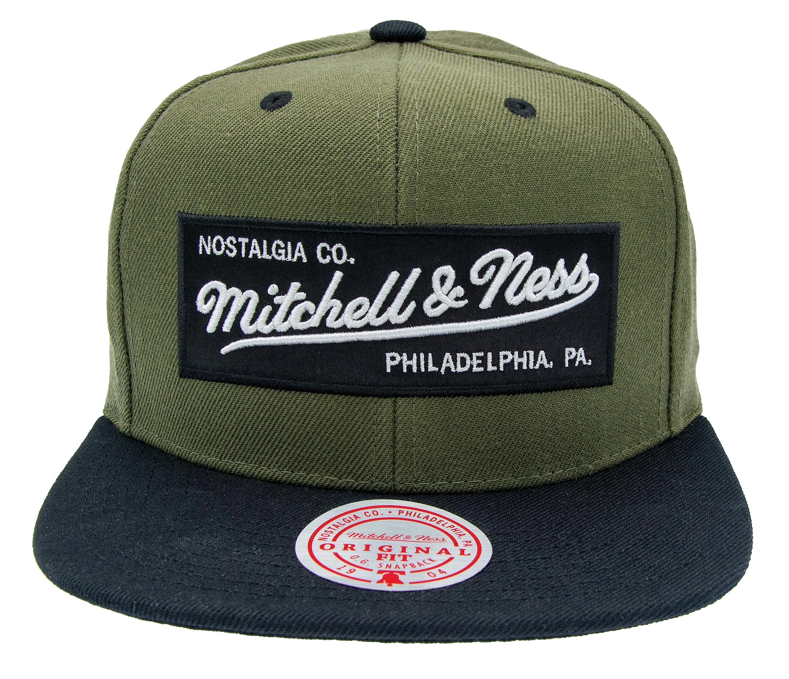 Mitchell & Ness 2 Tone Box Logo - Gorra de béisbol Snapback con Visera Plana