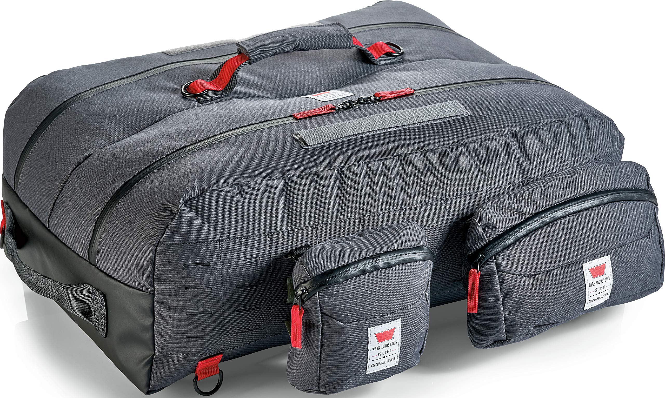 WARN 102863 Epic Trail Gear: Dual-Compartment Modular Duffle Storage Bag with 2 Accessory Pouches