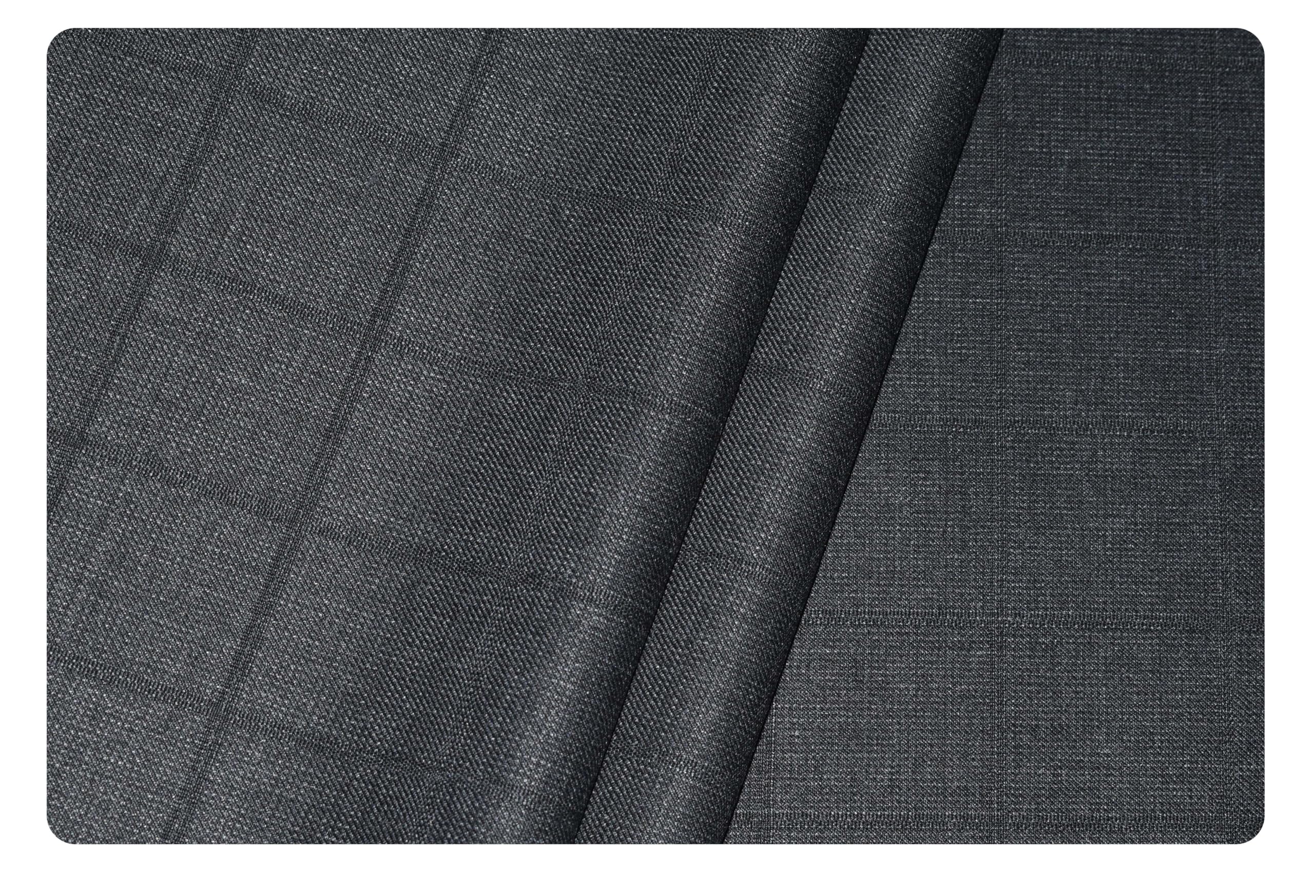 arvind Men's Super 100's Merino Wool Checkered Unstitched Trouser Fabric (WO38V)-picture-11