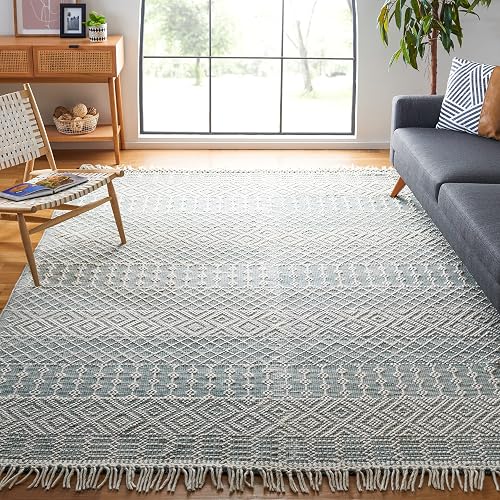 SAFAVIEH Natura 8x10 Green Handmade Wool Rug