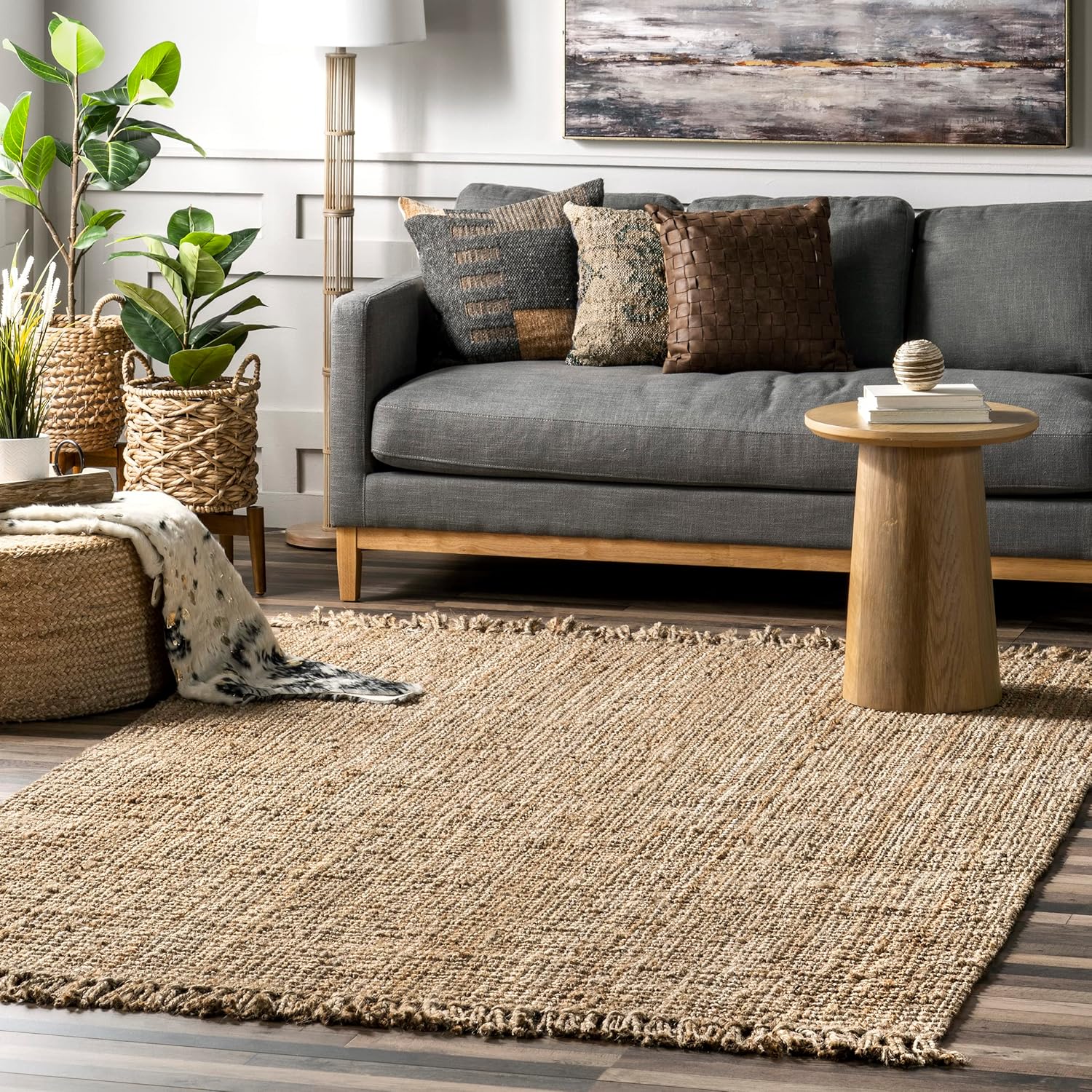 nuLOOM Chunky Loop Area Rug, Natural (3' x 5' Feet) Amazon.co.uk