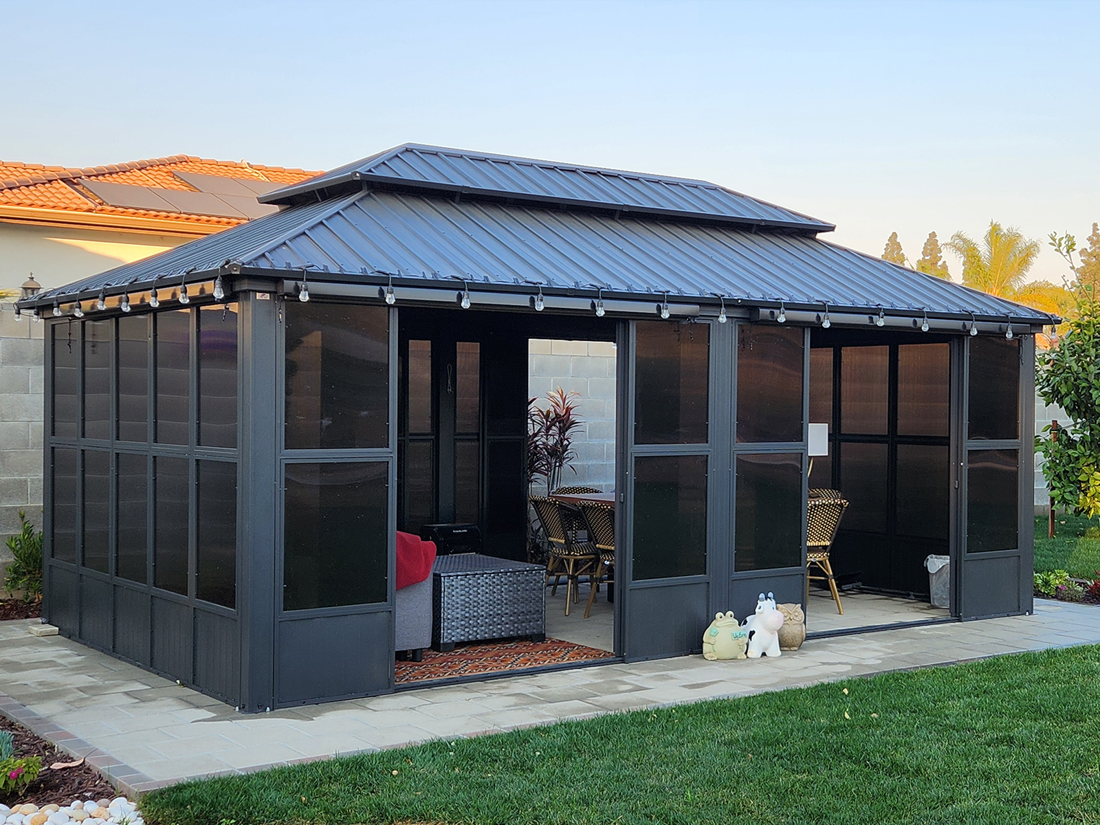 Amazon.com : PURPLE LEAF 12' X 20' Solarium with Light Permanent