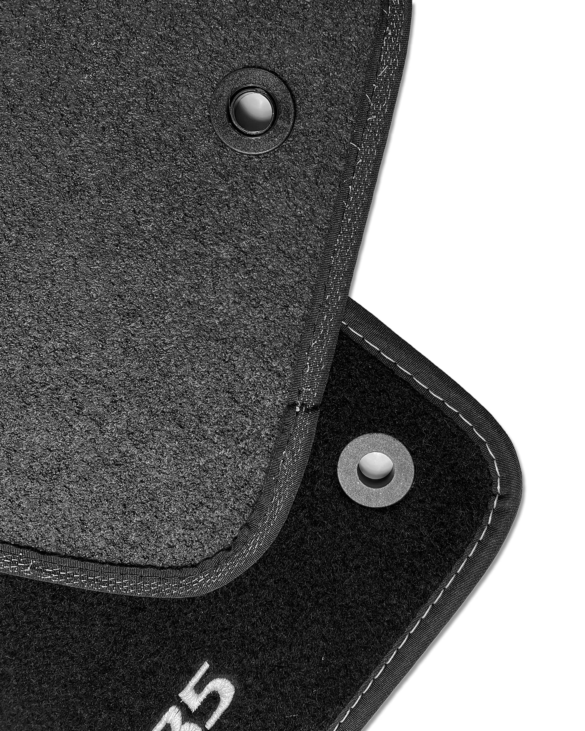 ASC Tappetini Auto Su Misura Per Hyundai Ix35 (2009-2015) | Set 4 Pezzi In Gomma | Battitacco Incluso - 2