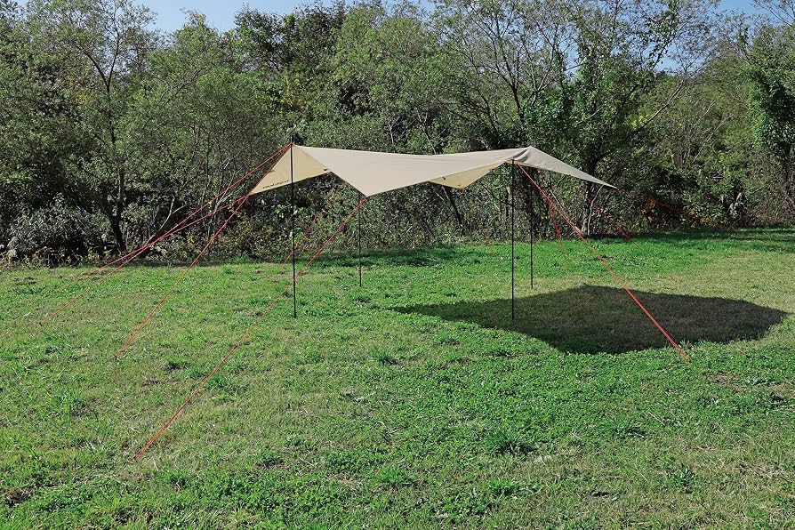 Amazon.com: Captain Stag UA-1089 Tarp & Rector Tarp Set, 12.6 x