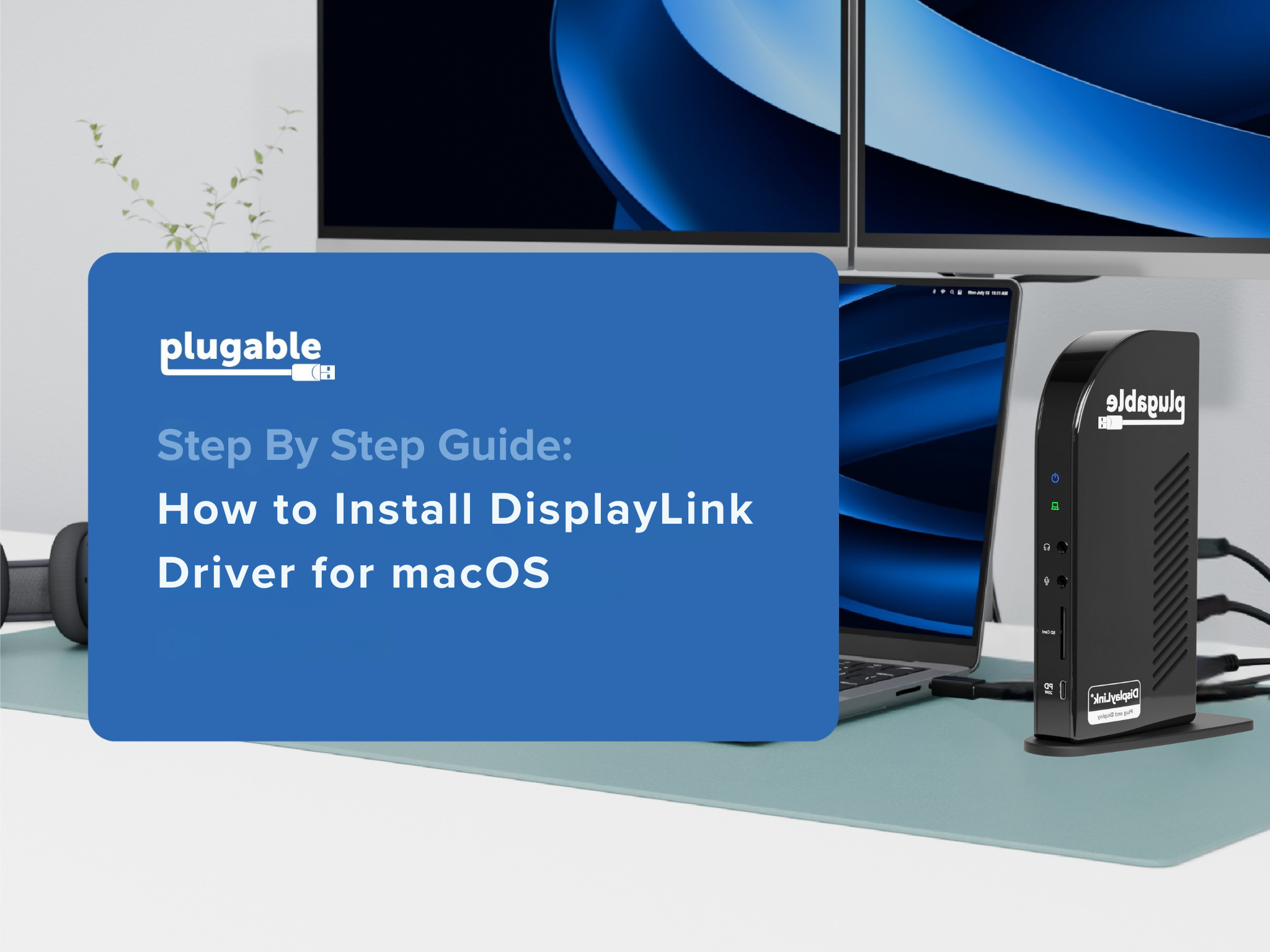 Plugable 13-in-1 USB C Docking Station 4K Triple Monitor with 100W