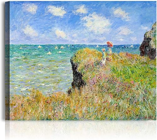 Miniatura 169 de A&T ARTWORK Antibes Seen from The Salis Gardens de Claude Monet Las Obras de Arte Clásico Mundial Reproducciones, Impresiones de Arte en Lienzo