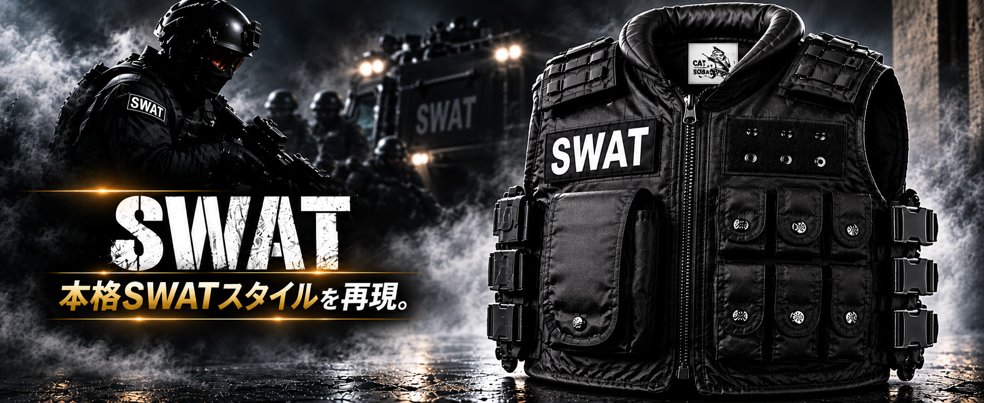 Amazon | [Catsobat] 【フルギア6点パッケージ】 SWAT コスプレ ベスト