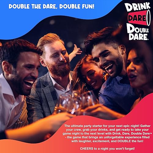 Miniatura 6 de Drink, Dare, Double Dare - Los mejores juegos de fiesta y familia para divertidas travesuras, desafíos atrevidos y doble diversión (beber, atrévete,