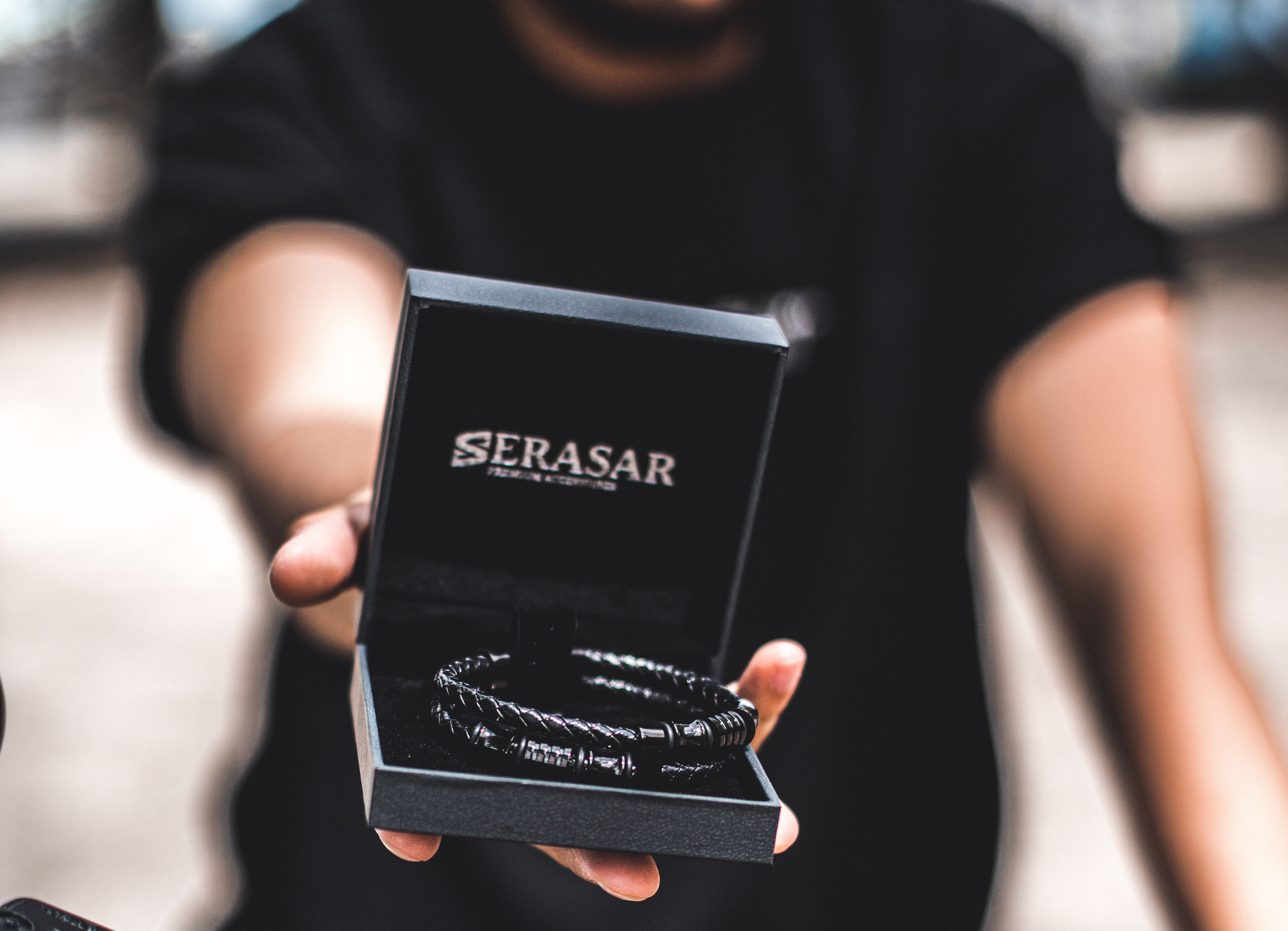 SERASAR Portafoglio Uomo In Vera Pelle Con Protezione RFID – Antifurto E Minimal In Scatola Regalo - 4