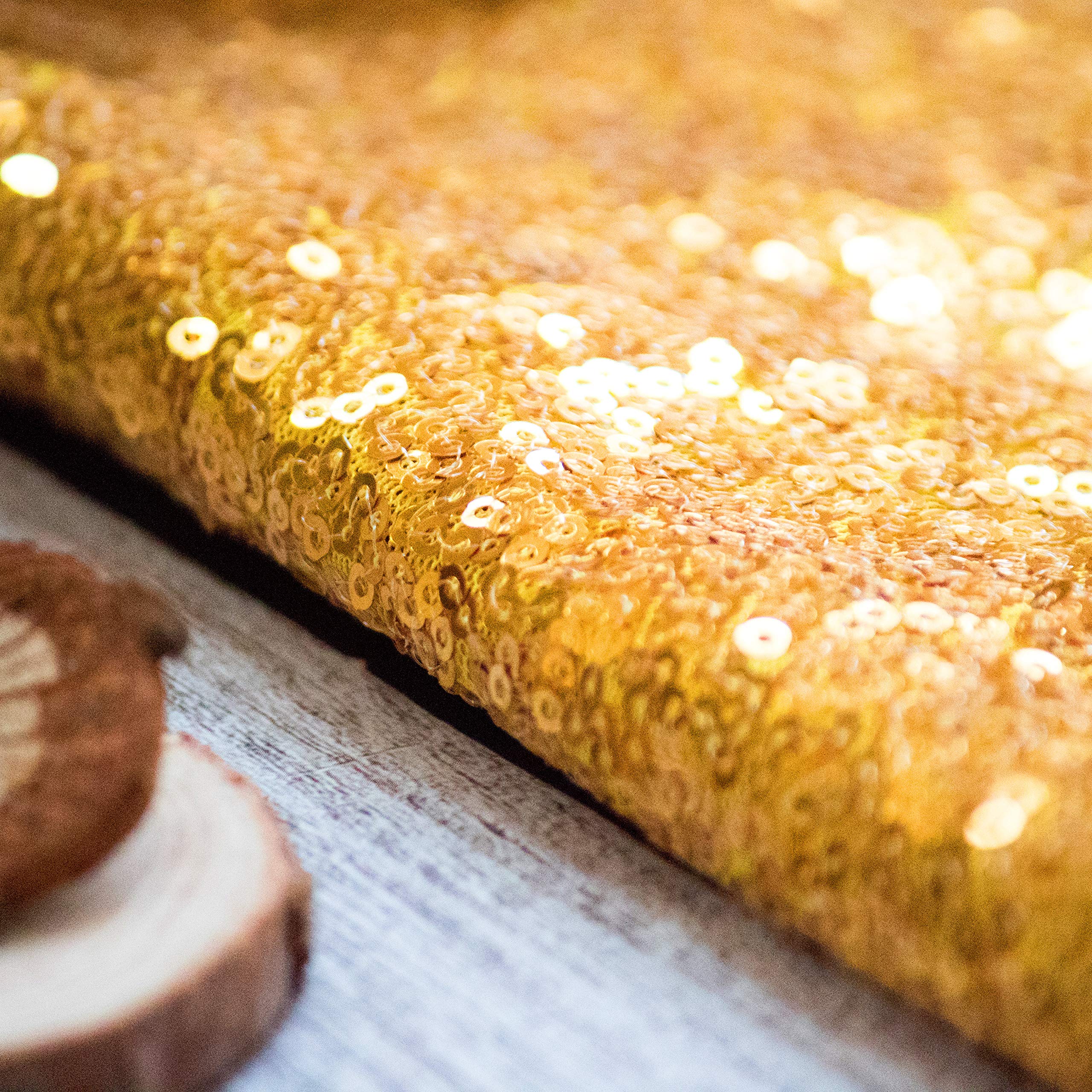 JYFLZQ Sfondo con paillettes dorate, tenda da 1,2 m x 2,4 m, 2 pannelli, sfondi per fotografie scintillanti, per feste di compleanno e matrimoni