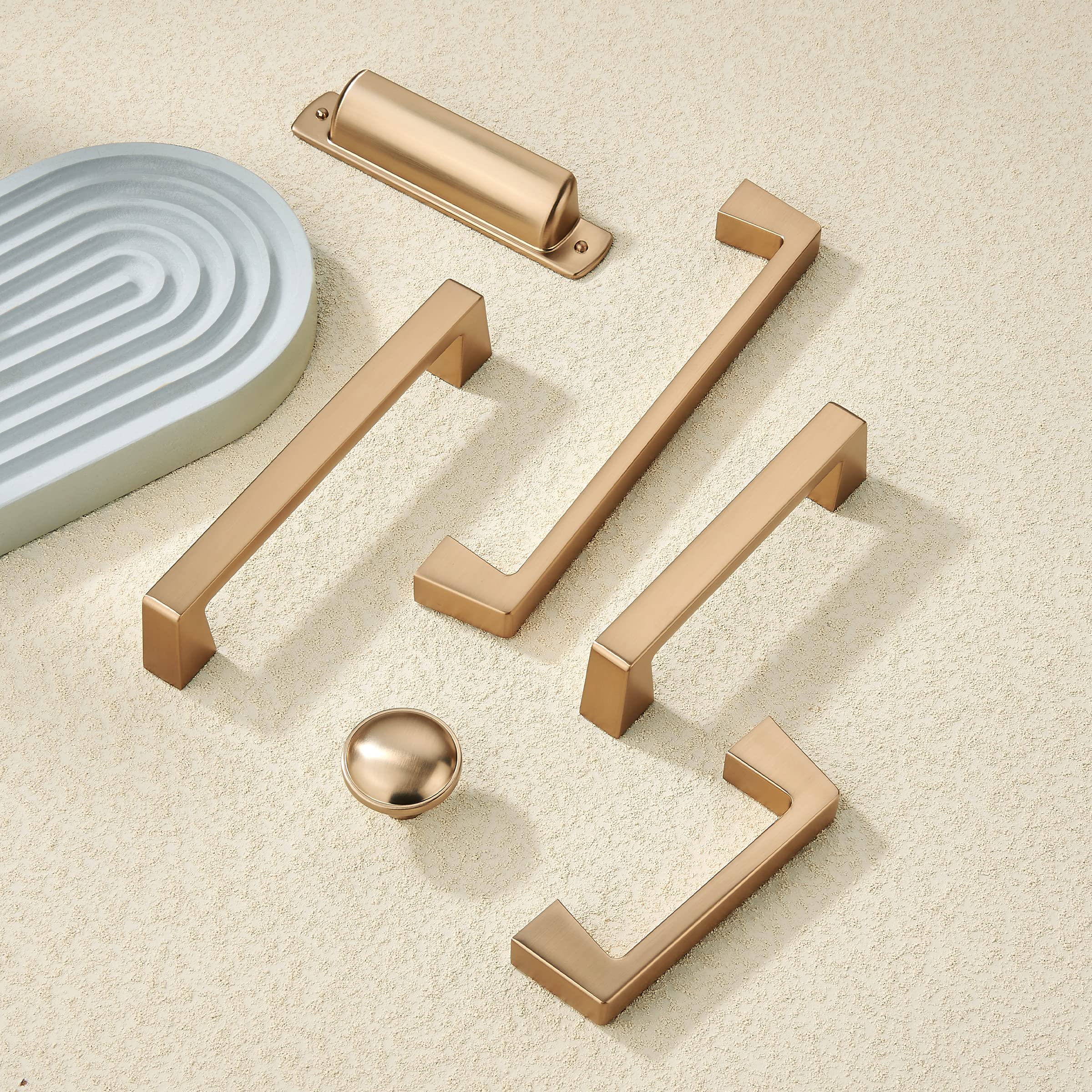 Cup Champagne Bronze Cabinet Pull - 8026576CB, 3 in (76 mm) — KHTUMEWARE