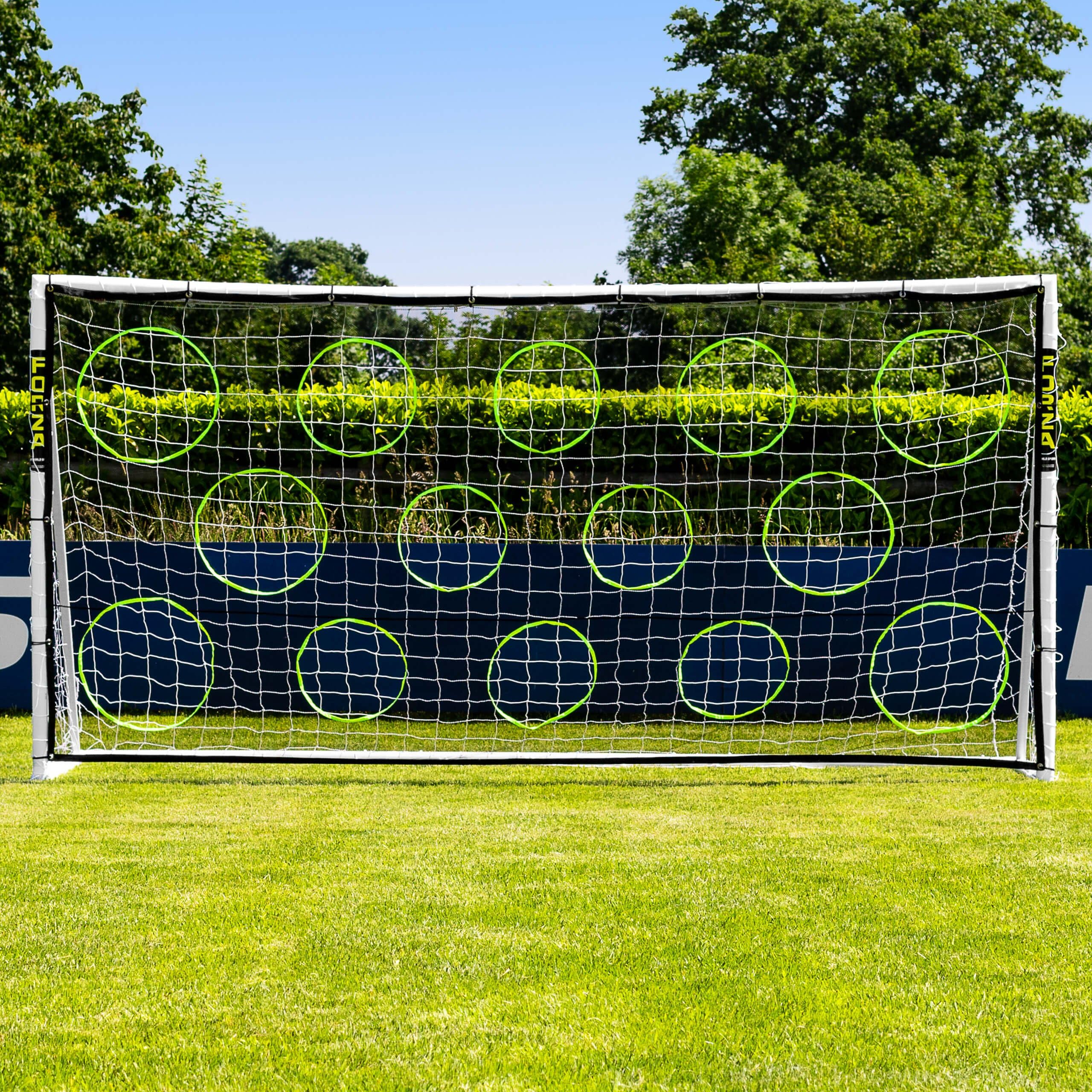 Football Goal Target Sheets - Shooting Practice Aid | Easily Attached + Detached | Perfect Your Strike! | [9 Size Options] - GOAL NOT INCLUDED