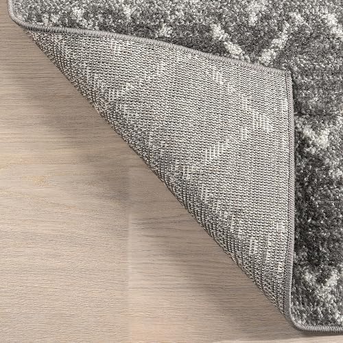 Miniatura 4 de nuLOOM - Alfombra marroquí Blythe Area, 244 cm, cuadrada, gris oscuro