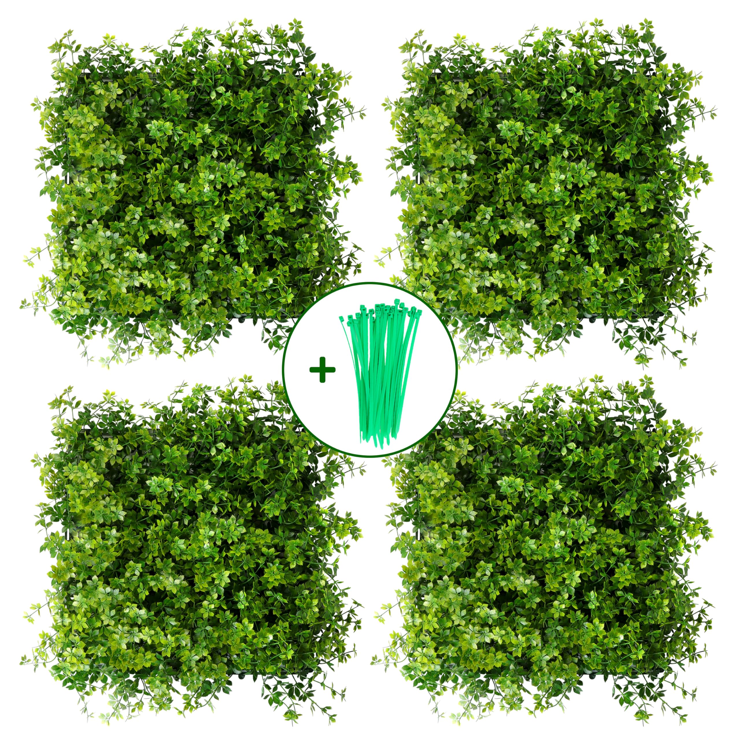 Artificial Grass Wall Panels, UV-Resistant Green Wall Panels, Privacy Fence Screen, Greenery Wall Backdrop for Indoor & Outdoor Decor, Plant Wall