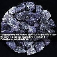 Vista 127 de ZAICUS Rocas en bruto de amatista para pulir, piedras crudas y cristales para hacer joyas, pulido, cabbing, lapidario, rocas fuentes, decoración